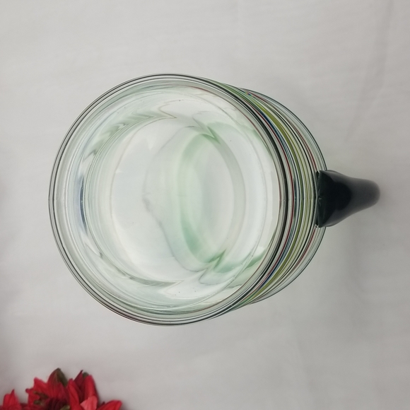 Uranium Depression Banded Water Pitcher - Picture 6 of 16